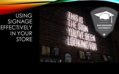 Using Signage Effectively in Your Store